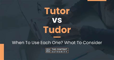 tutor vs tudor definition